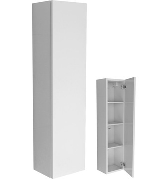 WISZĄCY SŁUPEK do łazienki 100x25 biała biały mat