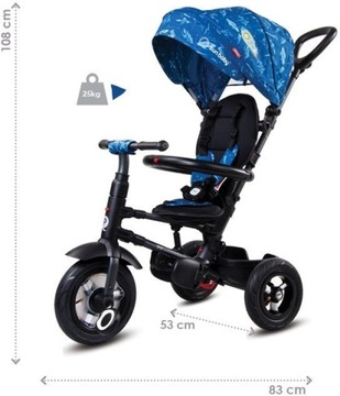 Трехколесный велосипед Qplay Rito с надувными колесами