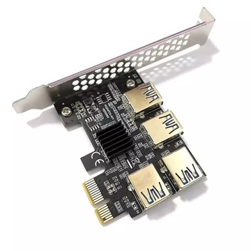 Разветвитель переходной платы PCI-E PORT ADAPTER 1x4 GPU ver006s