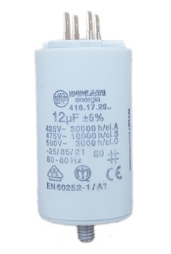 Kondensator silnika 12uF 450V styki DUCATI