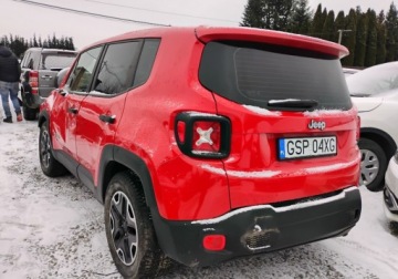 Jeep Renegade SUV 1.6 E-TorQ 110KM 2016 Jeep Renegade I rej 2017r, 1.6 Benzyna. SALON POLSKA. Uszkodzony. Poobijan