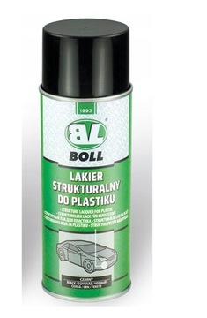СТРУКТУРНАЯ КРАСКА ДЛЯ ПЛАСТИКА BOLL 400ML ЧЕРНАЯ СПРЕЙ / BOLL