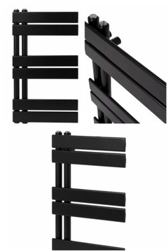 GRZEJNIK ŁAZIENKOWY CZARNY GOODHOME 70X40CM WOOD