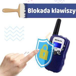 Retevis Walkie Talkie dla Dzieci, Zabawki dla Dzieci, Prezenty (Granatowy)