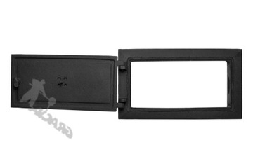 КОМПЛЕКТ E6 - 43X41CM+23X40CM ЛЕВАЯ ЧУГУННАЯ ДВЕРЬ ДВЕРЬ