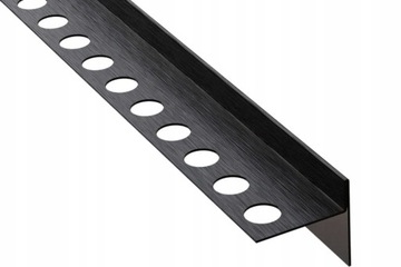 LISTWA BRODZIKOWA SPADKOWA CZARNA MAT PRAWA 120cm