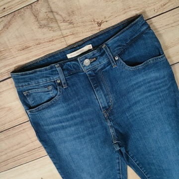 LEVI'S 721 High Rise Skinny Spodnie Jeans Damskie r. 28/32