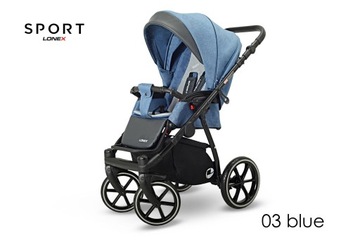 Коляска Lonex Sport бирюзовая