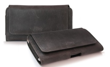 LURESKO Skórzana kabura XL do paska 165x82mm etui na telefon 6.5 6.7 / 6.9'
