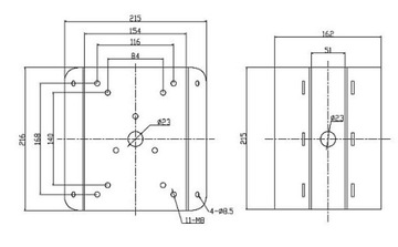 КРОНШТЕЙН ДЛЯ МОНТАЖА НА СТОЙКЕ