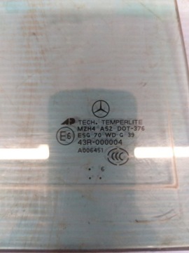 MERCEDES ML W164 SKLO (OKNO) DVEŘE LEVÝ ZADNÍ