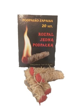 PODPAŁKO - ZAPAŁKA ROZPAŁKA 20 SZT SAMOZAPALAJĄCA