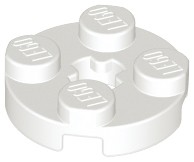 LEGO Płytka round 2x2 (4032) biała 5szt