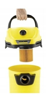 БЕЗРЕШЕННЫЙ ПЫЛЕСОС KARCHER WD 3 НОВАЯ МОДЕЛЬ 1400ВТ 17л ДЛЯ ГАРАЖА