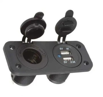 ROZDZIELNIA PANEL 12V 24V USB ZAPALNICZKA WOLTOMIE