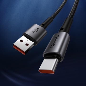 КАБЕЛЬ MCDODO USB-C ДЛЯ БЫСТРОЙ ЗАРЯДКИ ДЛЯ SAMSUNG XIAOMI USB TYPE C 6A 100W 2M