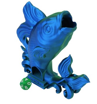 Рыба кои - крошечная башня из кубиков - Fate's End Koi Tiny Towers Dice Tower Dwór