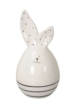 Zając Figurka Wielkanoc Paski Czarne Wys.19cm.