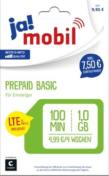Karta SIM Ja Mobil Niemcy 7,5 Euro