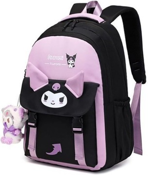 PLECAK SANRIO KUROMI STUDENCKI TORNISTRY DLA KLASY 1-3