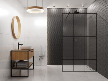 MOZAIKA SZKLANA HEKSAGON DIAMOND CZARNY MATOWY