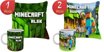 НАБОР ПОДУШКИ КРУЖКА ИМЯ ПОДАРОК ​​MINECRAFT PLAYER