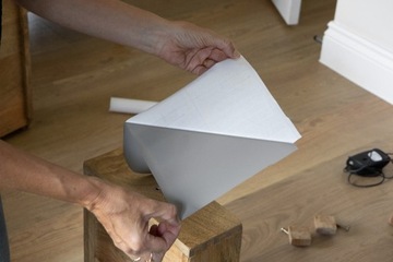 Самоклеящаяся пленка декоративная мебельный шпон МАТОВЫЙ СЕРЫЙ СРЕДНИЙ 45см