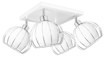 LAMPA WISZĄCA SUFITOWA ŻYRANDOL CHROM SZKLANA KULE