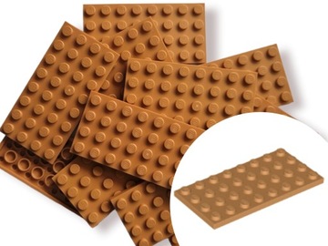 LEGO 3035 PLATE Płytka 4X8 Medium Nougat 5szt