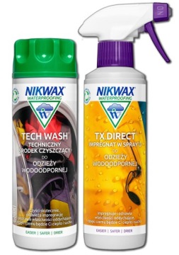 NIKWAX TECH WASH + TX.DIRECT ВОДООТТАЛКИВАЮЩИЙ СПРЕЙ ДЛЯ ТЕХНИЧЕСКОЙ ОДЕЖДЫ
