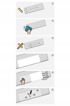 Защитное настенное ограждение 20х220 см, самоклеющееся.