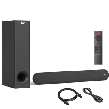 MOZOS CINEMA SOUNDBAR 2.1 80W KINO DOMOWE BLUETOOTH SPDIF USB HDMI PILOT
