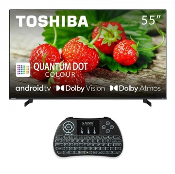TOSHIBA Telewizor QLED 55 cali Android Smart TV Bluetooth + Klawiatura!!!
