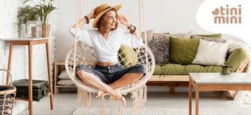 FOTEL WISZĄCY HUŚTAWKA BOHO BOCIANIE GNIAZDO HAMAK