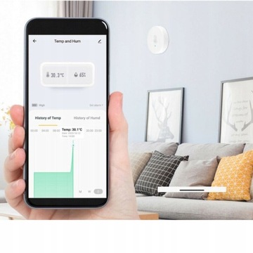 WIFI TUYA Датчик температуры и влажности для умного дома Alexa Google