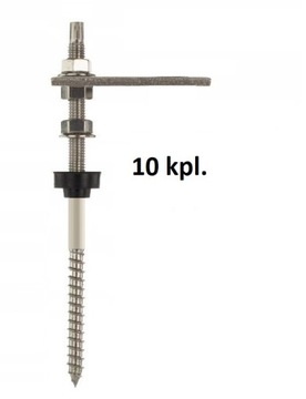 ŚRUBA M10x200 DWUGWINTOWA PV + ADAPTER +EPDM 10