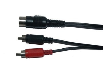 Kabel wtyk din WM 590 <--> 2 wtyki RCA stereo 1,2m