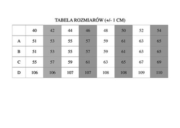 Kamizelka długa damska pikowana 40-54 tu 52/54