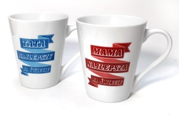 zestaw kubków dla Mamy Taty najlepsza mama najlepszy tata dzień matki ojca