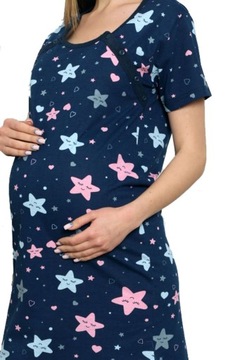 Koszula Koszulka nocna ciążowa karmienia napy