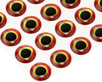 3D Epoxy Fish Eyes 6mm-15mm SY-223510 Bloddy 10mm