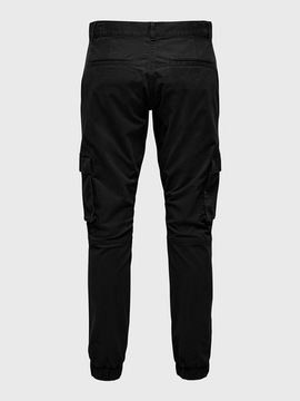 Only & Sons Spodnie materiałowe 22016687 Czarny Tapered Fit