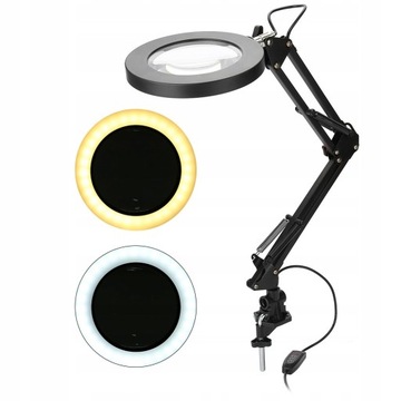 LAMPA LUPA KOSMETYCZNA OŚWIETLENIE 5X