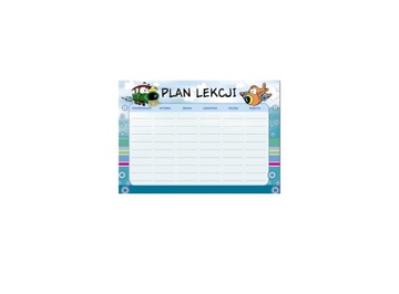 Plan lekcji Delta-Graphix kartonowy A5 szkolny