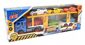 LAWETA CIĘŻARÓWKA ZESTAW SAMOCHODÓW RÓŻNE KOLORY