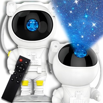 PROJEKTOR GWIAZD LED LAMPKA NOCNA ASTRONAUTA GWIEZDNY SUFIT KOSMONAUTA