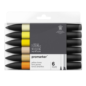 PROMARKER ZESTAW 6 YELLOW TONES Winsor&Newton