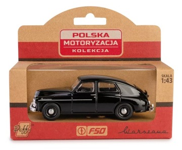 Модель Warszawa M-20 Металлическая из Польской Народной Республики, черная.