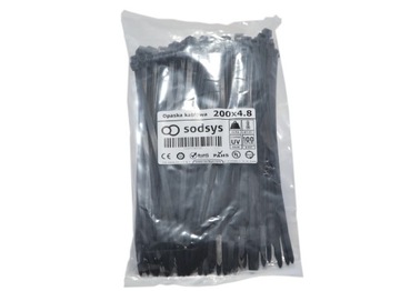 OPASKA KABLOWA SODSYS trytytka 4,8 x 200 mm OPASKI ZACISKOWE KABLOWE