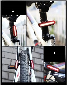 Задний фонарь для велосипеда, красный светодиодный USB-фонарик